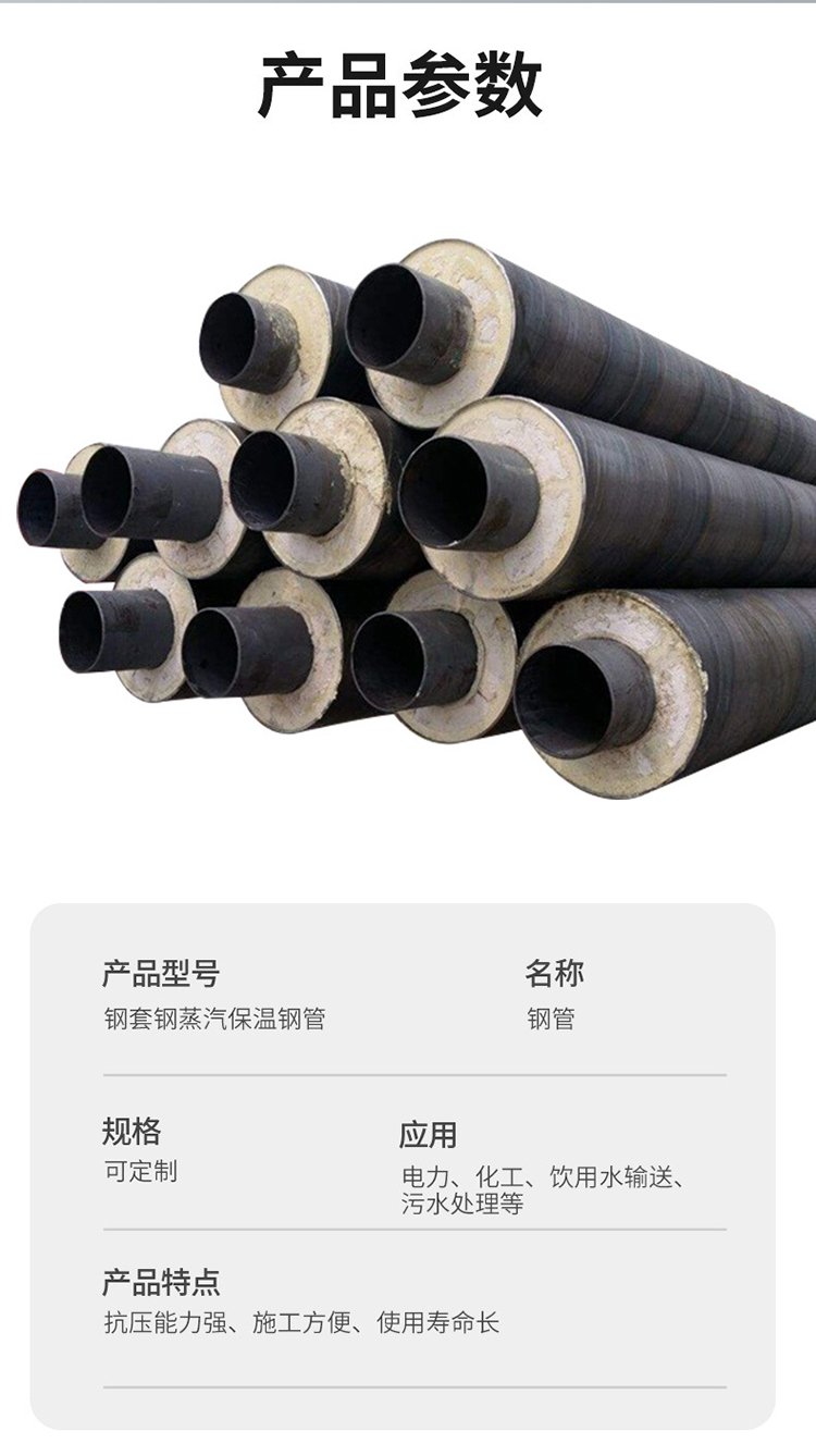 钢套钢发泡保温管厂家